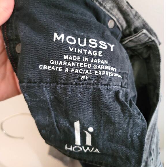 Moussy Vintage Cadet HOWA Skinny Ankle Jeans Black Grey - Picture 6 of 9